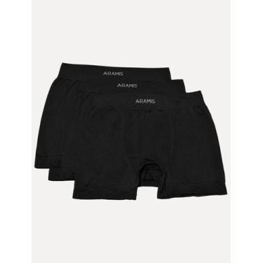 Imagem de Cuecas Aramis Boxer Sem Costuras Pretas Pack 3UN, L/G