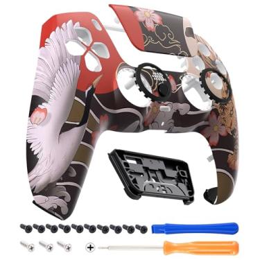 Imagem de eXtremeRate Luna - Touchpad Frontal Redesenhado Compatível Com Controle Ps5 Bdm-010 020 030 040 050, Capa De Substituição Para Painel Tiger & Crane, Personalizada