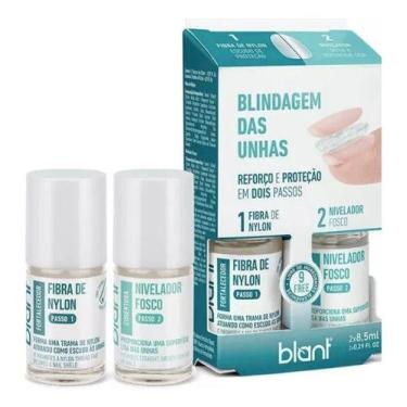 Imagem de Kit Blindagem Das Unhas Fibra Nylon Nivelador Fosco Blan 2x1 - Blant
