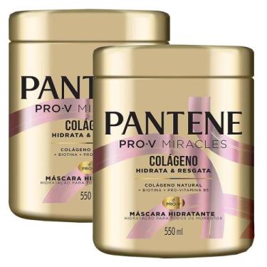 Imagem de Kit 2 Máscaras De Tratamento Pantene Colágeno 550ml