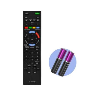 Imagem de Controle Remoto Compatível Tv Sony Smart Lcd Bravia + Pilhas - Skylink