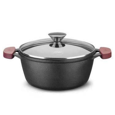 Imagem de Panela Caçarola 3,0 Litros 22cm em Ferro Fundido para Forno/Fogão com 