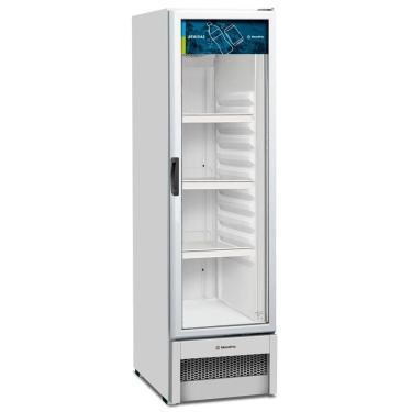 Imagem de Expositor De Bebidas Slim Vertical Vb28r Light Metalfrio Refrigerador 326 Litros Branco 110v