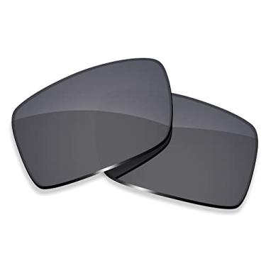 Imagem de Lente polarizada ToughAsNails de substituição para óculos de sol Oakley Gascan Small – Mais opções, Shield Black, One Size