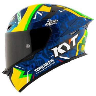 Imagem de Capacete KYT TT-Revo Diogo Moreira 2024, AZUL/AMARELO, 60