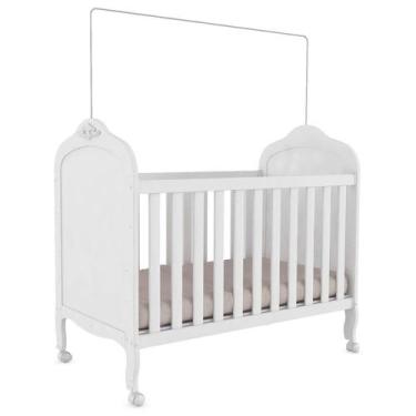 Imagem de Berço Americano Elô 3 em 1 - Móveis Peroba, Branco Brilho