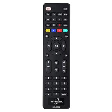 Imagem de MYHGRC Controle remoto universal para todas as TVs, leitores de Blu-ray/DVD, reprodutores de mídia de streaming, barras de som, caixas de cabo e todos os dispositivos de áudio/vídeo - TV/DVD/AUX/CBL 4