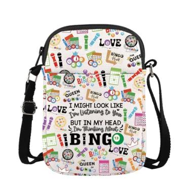 Imagem de In My Head I Am Thinking About Bingo Gift Bingo Player Gift Bingo Gambling Gift Lucky Bingo Bolsa tiracolo, Bingo Cb