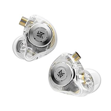 Imagem de G.K EDX Pro - Fones de Ouvido Intra-auriculares com Circuito Magnético Duplo, HIFI, Bass, Redução de Ruído, Esportivo (Branco, Sem Microfone)