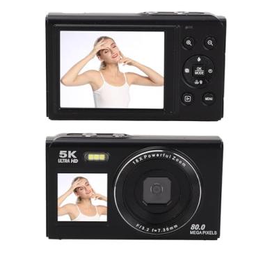Imagem de Bewinner Câmeras Digitais 5K para Fotografia, Tela Dupla de 80MP Câmera de Vlogging Uhd WiFi, Foco Automático de Zoom Digital 18x e Flash, Compacto Travel Camara para Iniciantes No (32 GB)