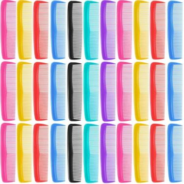 Imagem de 100 peças de pentes de cabelo a granel, embrulhados individualmente, conjunto de pente de cabelo de bolso, curativo fino para mulheres/homens, viagens, hotel, Airbnb, caixas de sapatos infantis de