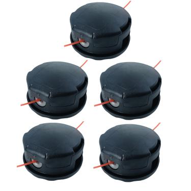 Imagem de Pacote com 5 cabeças de aparador de cordas SRM-225 210 para Echo Speed Feed 400 SRM-230 SRM225 SRM-210 SRM2100 Shindaiwa T195S T220 T222 T230 T231 Echo Weed Eater Head PAS210 PAS222 11 Passagens 225