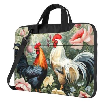 Imagem de Capa protetora para notebook Rooster à prova de choque bolsa portátil para laptop à prova d'água para homens e mulheres, Preto, 13 inch