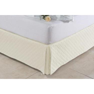 Imagem de Saia Cama Box Queen Matelasse Ultrassonico Forro E Babado - Nathalia E