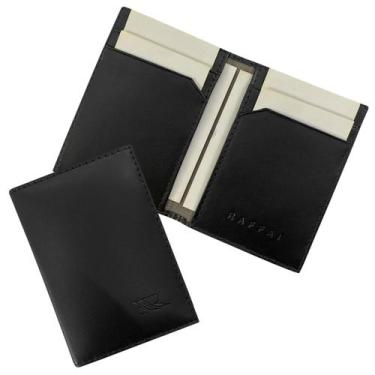 Imagem de Carteira Compacta Couro RFID Blocking 40-R Raffai Couros, Preto