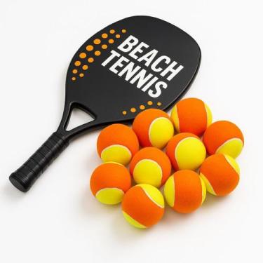Imagem de 10 Bolas Beach Tennis Qualidade Bolinha Praia Profissional - Yeet