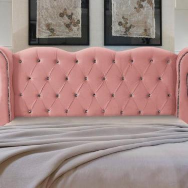 Imagem de Cabeceira Solteiro Estofada Madeira Luxo Cama Box Safira - D'Julia, Ro