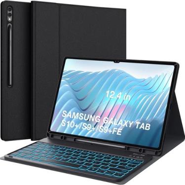 Imagem de Capa de teclado CHESONA para Samsung Galaxy Tab S10+/ S9+ 12.4