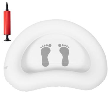 Imagem de Denideliwu Bacia Inflável Para Banho De Pés Em Piscinas, Banheira Lavagem Piscinas Acima Do Solo, Acessórios Limpeza Com Bomba Ar, Tratamento Spa Casa Na Piscina