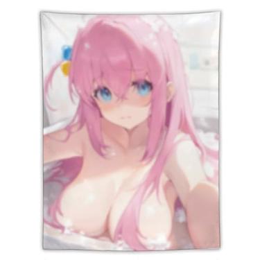 Imagem de LIEGBMEU Tapeçaria de biquíni sexy anime menina 152.4 cm x 203.2 cm interior exterior parede colcha arte decoração de tapeçaria caprichosa, AF232