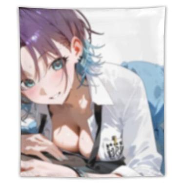 Imagem de LIEGBMEU Sexy Bikini Hot Anime Girl Tapeçaria 127.0 cmx152.4 cm Interior Exterior Wall Quilt Art Decoração de Tapeçaria Caprichosa, AF061