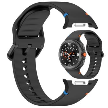 Imagem de LOKEKE Pulseira de substituição compatível com Samsung Galaxy Watch 8 – pulseira de silicone de substituição compatível com Samsung Galaxy Watch 8/8 Classic (P, preto)