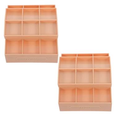 Imagem de Beaupretty 2 Peças de Mini Fruteira para Casa de Bonecas, Mini Fruteira de Plástico, Prateleiras para Exposição de Lanches E Mercearia, Marrom Claro