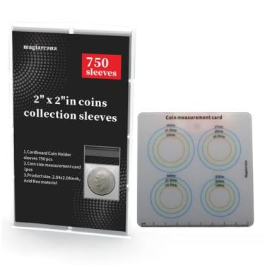 Imagem de Magiarcana Capas protetoras de moedas e suprimentos de coleção de cartões de medição de moedas, 3 opções, não incluídos porta-moedas de papelão, cápsulas de plástico para moedas, caixas protetoras de