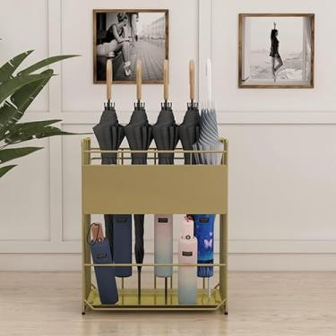 Imagem de Suporte Para Guarda-chuva Suporte De Guarda-chuva Extra Grande Suporte De Guarda-chuva Comercial De Alta Capacidade Para Porta Da Frente Varanda Do Saguão Suporte De Armazenamento De, Black