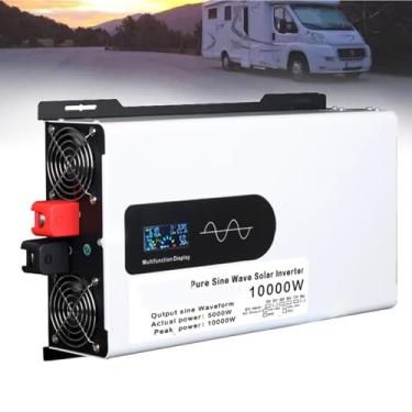 Imagem de 48v to 110v,Inversor de onda senoidal pura de alta eficiência, 10000 W CC 12 V24 V48 V60 V72 V para CA 110 V/220 V, conversor de energia solar de baixa frequência para caminhões