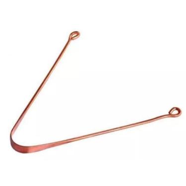 Imagem de KIT 6 Limpador e Raspador de Língua em cobre higiene oral fresca - Hom