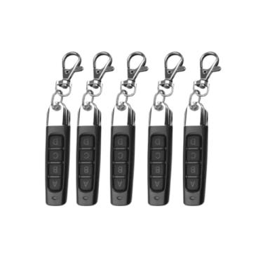 Imagem de Kit com 5 Controle Remoto Para Portão Alarme 433mhz Cópia Copiar Duplicador Clone Clonador Copiador Motor Portão Porta Eletrônico Garagem todo Brasil Top 433mhz Compativel Ppa Garen Seg