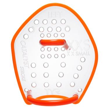 Imagem de TYR Pás de natação Catalyst Stroke - Pás de natação para adultos para treinamento - Barbatanas de mão duráveis e flexíveis para aumentar a força, resistência e melhorar a técnica