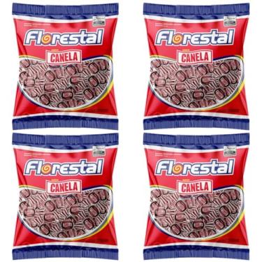 Imagem de 4 Pacotes Bala de Canela 500g 400 unidades Florestal