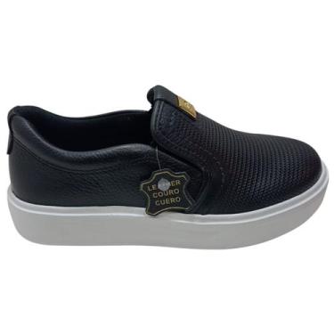 Imagem de Tênis Pegada Calce Facil Em Couro 2026, 36, Preto