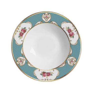 Imagem de Conjunto Com 6 Pratos Fundo Singapura Turquesa 25Cm