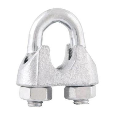 Imagem de Clips Grampo para Cabo de Aço Leve Galvanizado 3/8" - 50un - Nord