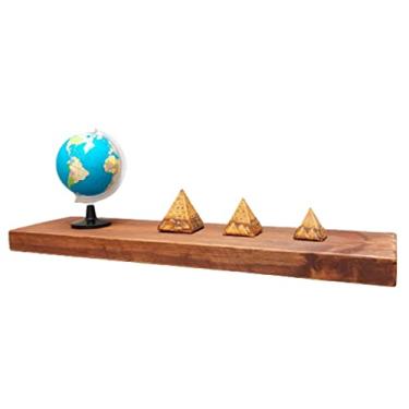 Imagem de Prateleira De Madeira Maciça Pinus Com Suporte Invisível