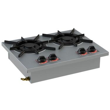 Imagem de Fogão 2 Bocas de Embutir Baixa Pressão 2QD 30X30 Inox SL13006-I Itajobi