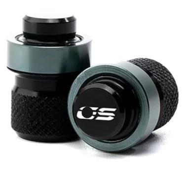 Imagem de Válvula de pneu para motocicleta com suporte lateral CNC para ampliador compatível com F850GS F750GS F 750 850 GS Adventure 2018-2021 2022 (válvula de pneu cinza)