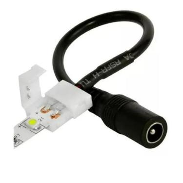 Imagem de Cabo Conector Emenda Fita Led 2 Vias 5050 3528 Com Plug P4