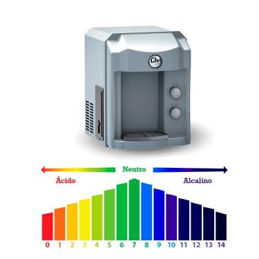 Imagem de Purificador de Água Alcalina Ionizada Gelada Health Energy Prata 220V - Top Life