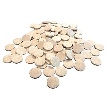 Imagem de Felt So Good 8801E almofadas autoadesivas de feltro para móveis, 2,54 cm, bege, pacote com 100