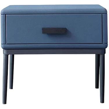 Imagem de Mesa de cabeceira lateral mesa de cabeceira nórdica mesa de cabeceira simples moderna quarto vento moda mesa de cabeceira