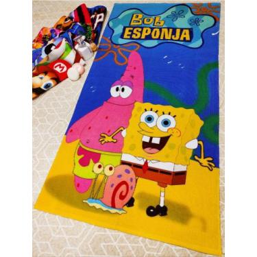 Imagem de Toalha de Banho BOB ESPONJA Personalizada Temática