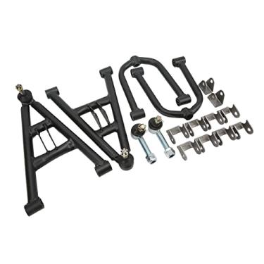 Imagem de Cryfokt Conjunto de Braço Oscilante de Amortecedor de Suspensão Frontal, Durável e Estável para ATV 4 Rodas Quad Bike Go Kart, Material de Liga de Aço