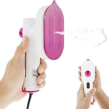 Imagem de CZZONG Vaporizador de viagem com tanque de água de 60 ml, vaporizadores de roupas rotativos de 25 W com alça dobrável 20s Aquecimento Rápido Vaporizador de roupas Vapor úmido e ferro a seco