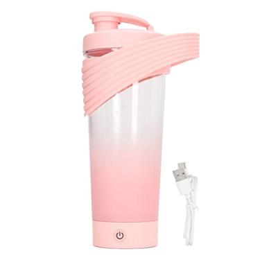Imagem de Xcello Coqueteleira elétrica recarregável por USB de silicone potente para proteína café milk shakes 800 ml (rosa)