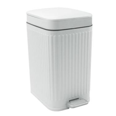 Imagem de Lata de lixo Feisco Small de 6,8 L com tampa, pedal e tipo de prensa