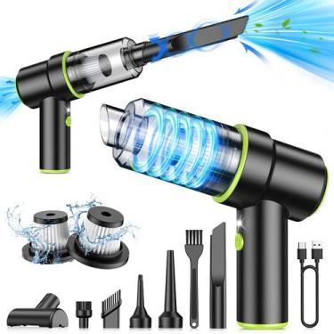 Imagem de Aspirador portátil CODN 12000PA sem fio com luz LED